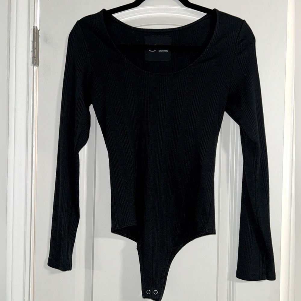 Aerie Long sleeve Black Bodysuit